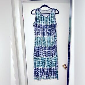Excellent condition Tye-Dye Midi Dress, Size L